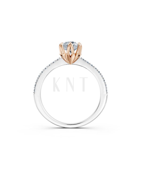 Nhẫn đính hôn R433 nổi bật với thiết kế hiện đại