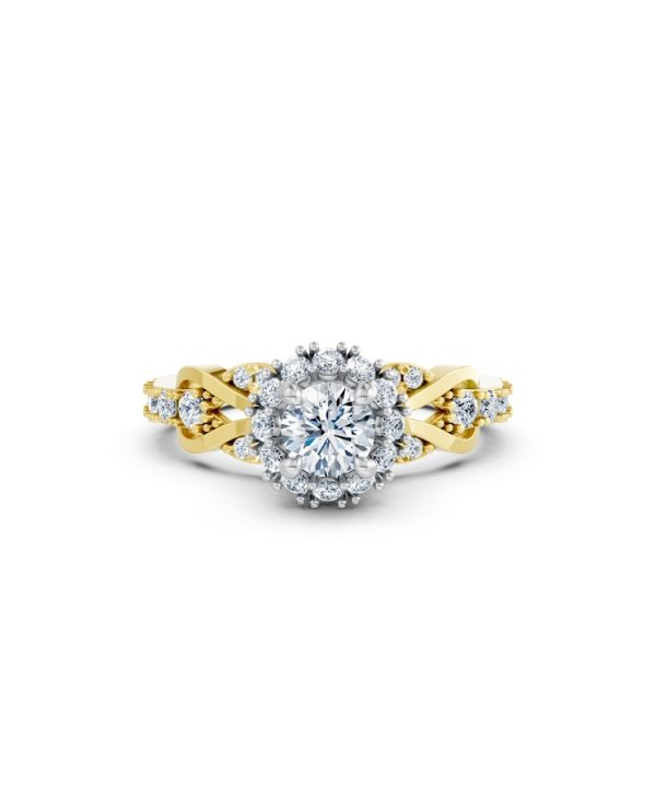 NHẪN ĐÍNH HÔN SEOUL R440 phối màu Dual Color thiết kế đối xứng, phong cách, ấn tượng