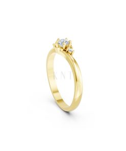 NHẪN ĐÍNH HÔN R447 màu Vàng Gold vàng 10K/14K/18K/607 cao cấp, thanh lịch