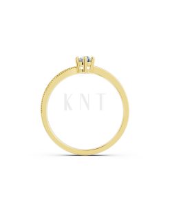 Nhẫn đính hôn R448 bản nhẫn nhỏ thoải mái khi đeo