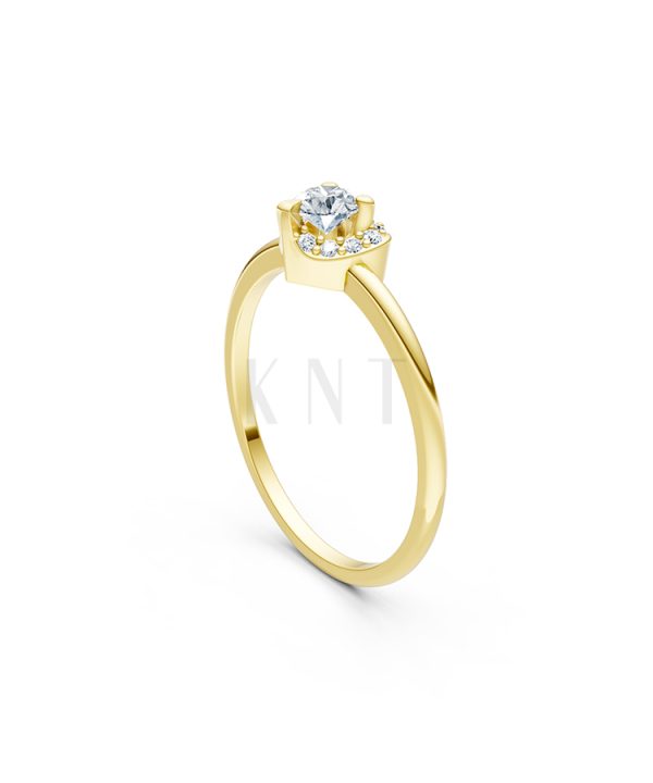 Nhẫn đính hôn R453 thiết kế thoải mái khi đeo