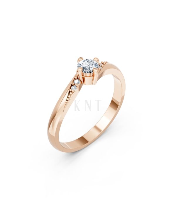 NHẪN ĐÍNH HÔN R459 màu vàng hồng Rose Gold họa tiết ấn tượng, cá tính