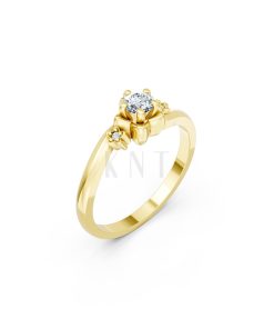 NHẪN ĐÍNH HÔN R462 màu Vàng Gold thiết kế tinh tế, sang trọng