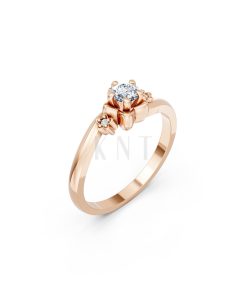 NHẪN ĐÍNH HÔN R462 màu vàng hồng Rose Gold họa tiết ấn tượng, cá tính