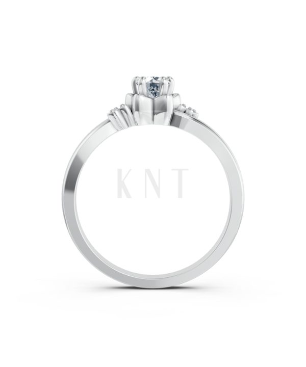 NHẪN ĐÍNH HÔN R462 màu vàng trắng White Gold vàng sáng bóng, thiết kế trẻ trung