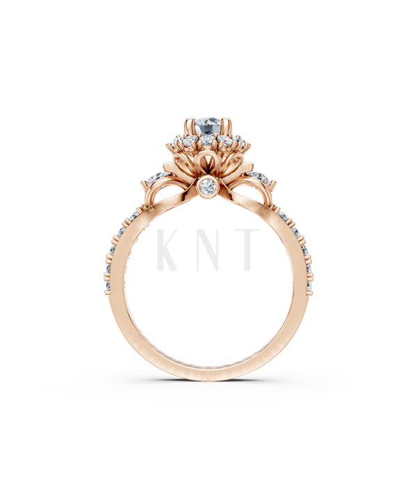 Nhẫn đính hôn R476 đính đá sang trọng và lấp lánh