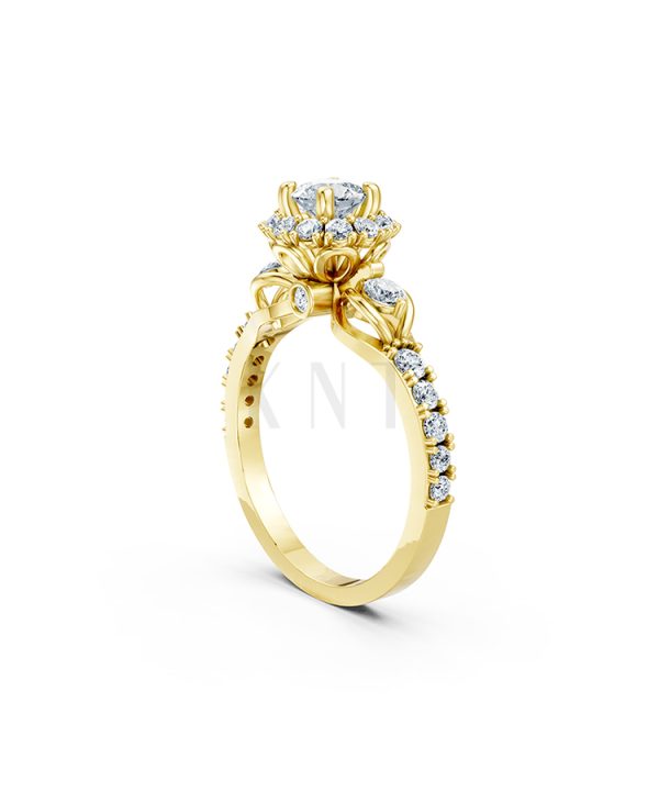 Nhẫn đính hôn R476 thiết kế thoải mái khi đeo