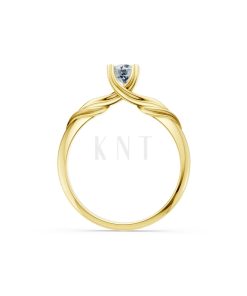 Nhẫn đính hôn R480 màu Vàng Gold vàng 10K/14K/18K/607 cao cấp, thanh lịch