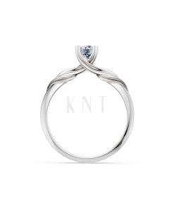 Nhẫn đính hôn R480 màu vàng trắng White Gold kiểu dáng cá tính, hiện đại