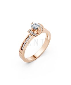 NHẪN ĐÍNH HÔN- R54 màu vàng hồng Rose Gold họa tiết ấn tượng, cá tính