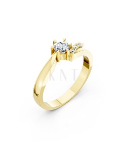 Nhẫn đính hôn R87 màu Vàng Gold thiết kế tinh tế, sang trọng