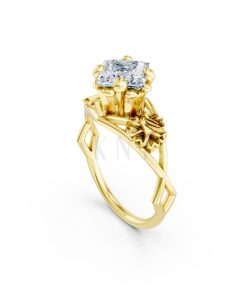 Nhẫn đính hôn SPRING – R323 màu Vàng Gold vàng 10K/14K/18K/607 cao cấp, thanh lịch