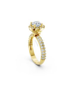 Nhẫn đính hôn Paris TBR16 Vàng Gold vàng 10K/14K/18K/607 cao cấp, thanh lịch