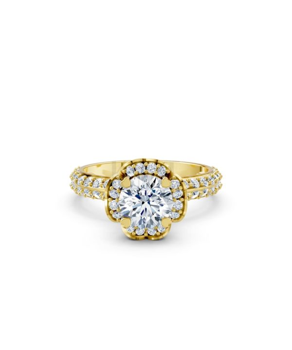 Nhẫn đính hôn Paris TBR16 Vàng Gold thiết kế tinh xảo, độc đáo