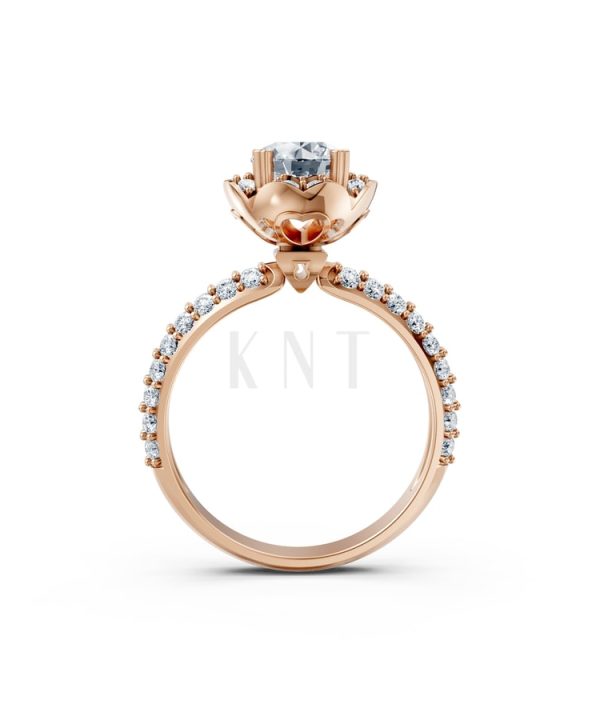 Nhẫn đính hôn Paris TBR16 vàng hồng Rose Gold vàng đẹp, kiểu dáng trẻ trung, độc đáo