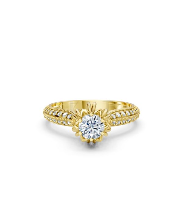 Nhẫn đính hôn Paris TBR17 Vàng Gold thiết kế tinh xảo, độc đáo