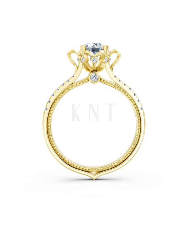 Nhẫn đính hôn Paris TBR18 Vàng Gold vàng 10K/14K/18K/607 cao cấp, thanh lịch