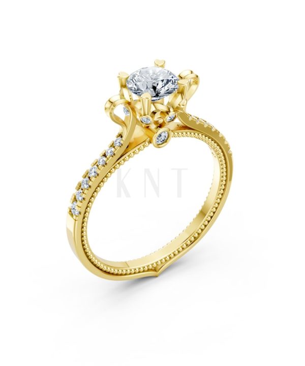 Nhẫn đính hôn Paris TBR18 Vàng Gold thiết kế tinh tế, sang trọng