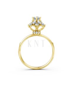 Nhẫn đính hôn Paris TBR19 Vàng Gold vàng 10K/14K/18K/607 cao cấp, thanh lịch