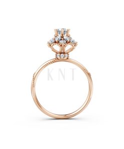 Nhẫn đính hôn Paris TBR19 vàng hồng Rose Gold vàng đẹp, kiểu dáng trẻ trung, độc đáo