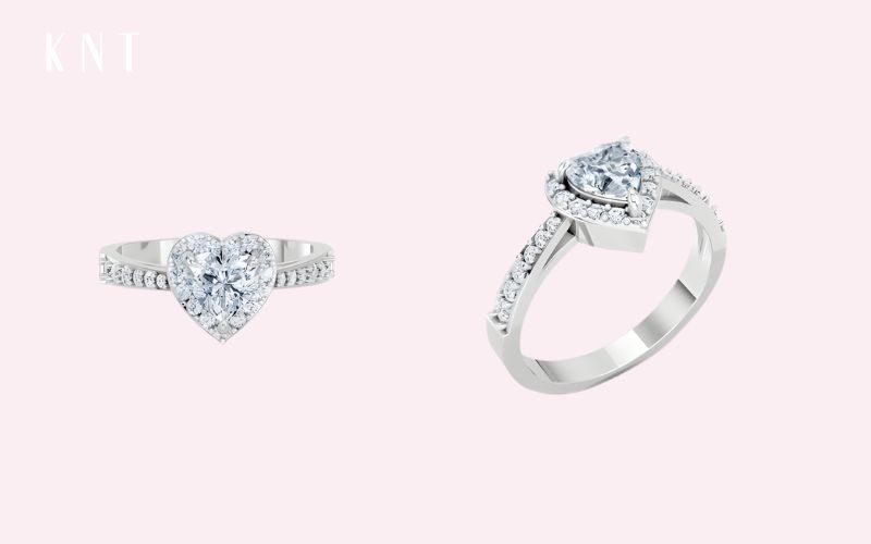 Nhẫn cầu hôn vàng trắng là biểu tượng lãng mạng của phương Tây