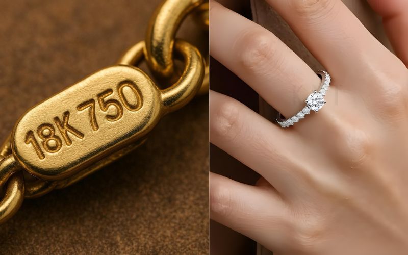 Vàng 18K dễ chế tác giúp tạo ra những mẫu nhẫn có thiết kế độc đáo