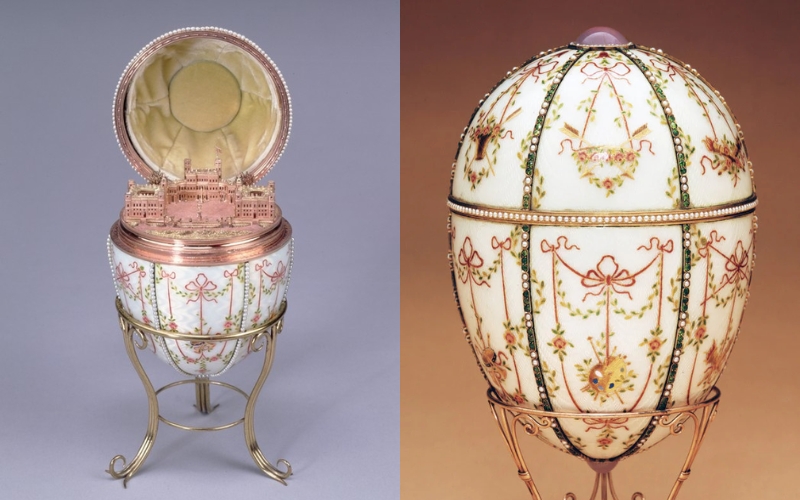 Carl Fabergé đã sử dụng vàng hồng trong những kiệt tác trứng Phục sinh Fabergé dành riêng cho hoàng gia Nga