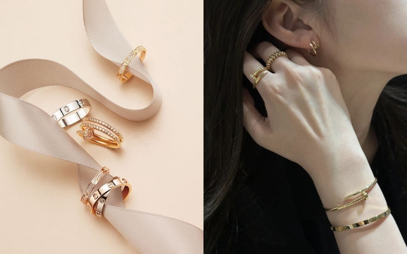 Vàng được chế tác thành những món trang sức tinh xảo