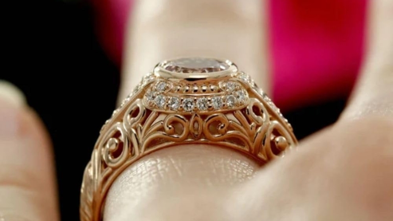 Nhẫn là một trong những kiểu trang sức ứng dụng filigree phổ biến nhất