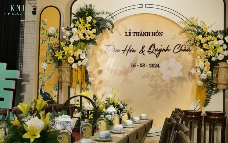 Lễ thành hôn là dấu mốc cô dâu chú rể chính thức nên duyên vợ chồng