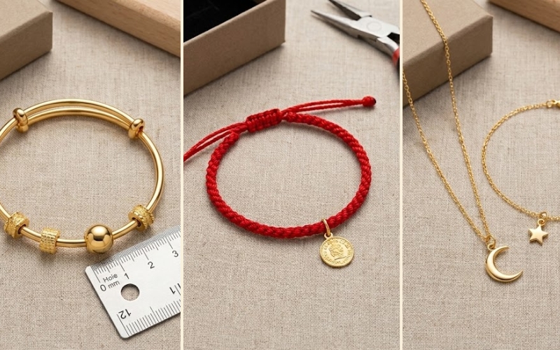 Charm nên hòa hợp với dây để đảm bảo tính thẩm mỹ