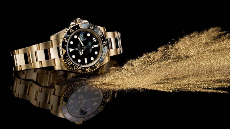 Đồng hồ mạ vàng 14K hiện đại và thanh lịch