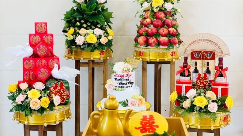 Mỗi vùng sẽ có số lượng mâm quả khác nhau