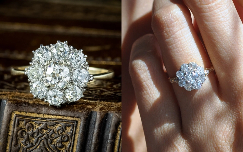 Nhẫn Cluster thời kỳ Victorian