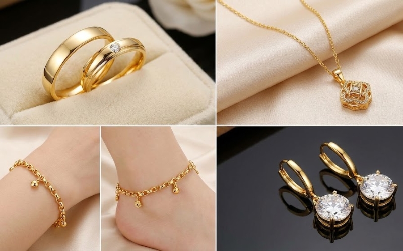 Trang sức phổ biến được chế tác từ vàng 650