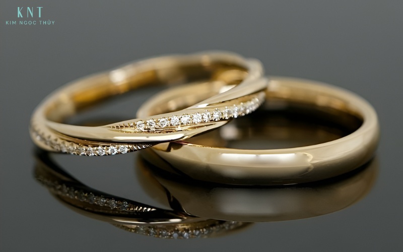 Nhẫn cưới với phong cách tối giản, tinh tế, phù hợp đeo hàng ngày