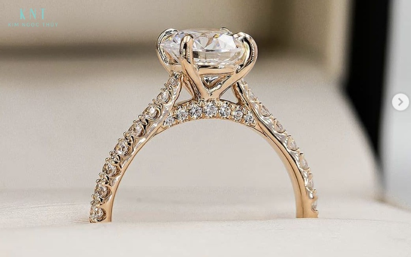 Nhẫn Cathedral nổi bật với đai nhẫn hình vòm cung