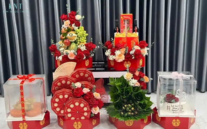 Sính lễ cưới miền Nam chú trọng số chẵn, tượng trưng cho sự hòa hợp và đôi lứa