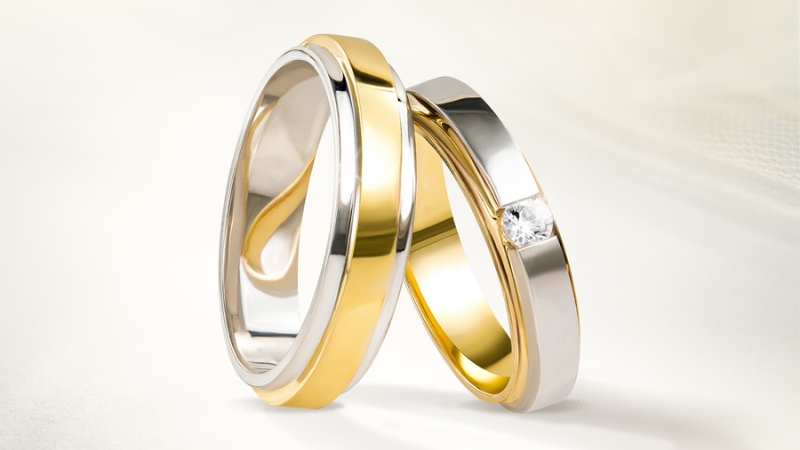 Phối vàng trắng với các loại vàng khác để tạo sự độc đáo cho chiếc nhẫn
