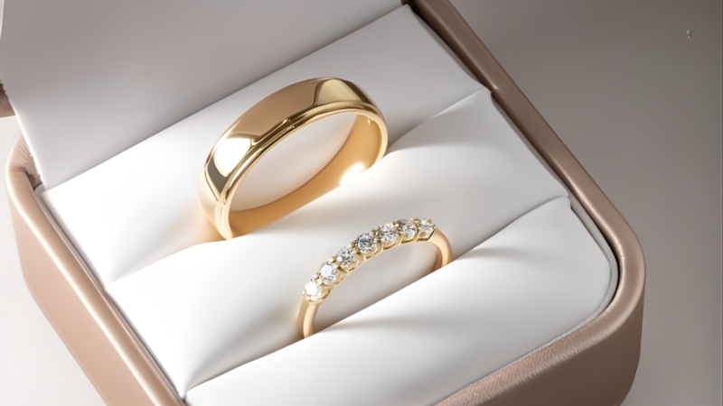 Nhẫn cưới vàng 14K phù hợp cho các cặp đôi trẻ muốn tối ưu chi phí