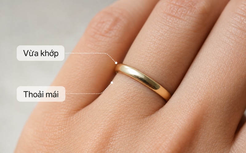 Bạn nên chọn nhẫn cưới chuẩn size
