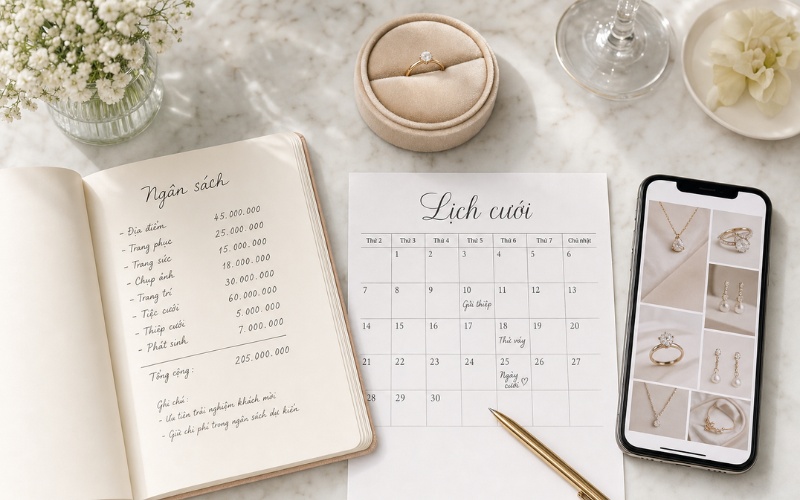 Bạn cần thống nhất một số điều trước khi đặt chế tác nhẫn cưới
