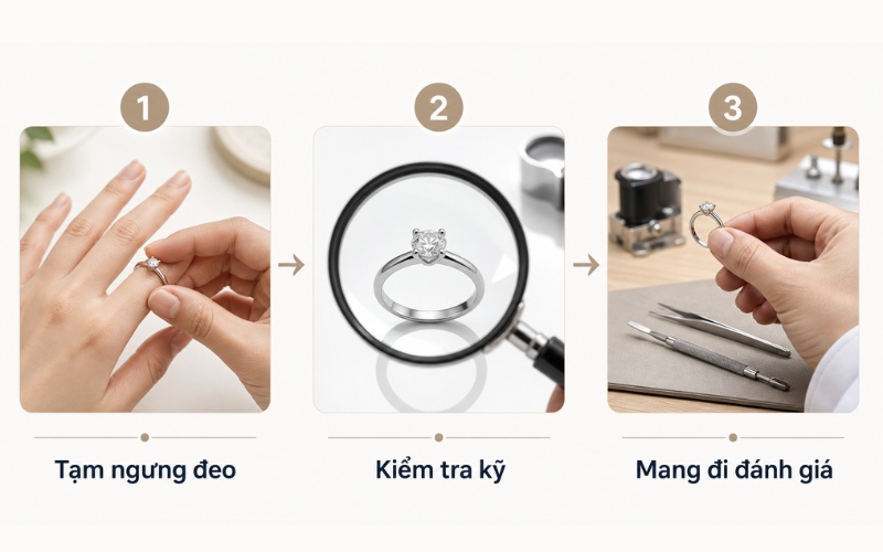 3 bước xử lý khi phát hiện nhẫn cưới bị nứt