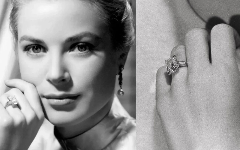 Chiếc nhẫn do Cartier chế tác, gắn với câu chuyện giữa Grace Kelly và Hoàng tử Rainier III của Monaco
