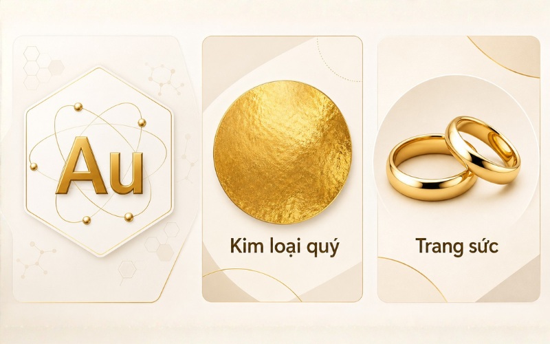 Vàng là một nguyên tố hóa học có ký hiệu Au