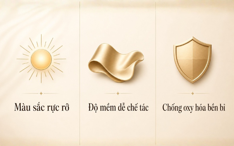 Một số đặc điểm của vàng