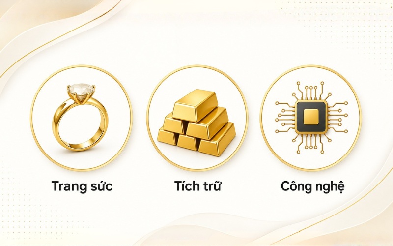 Ứng dụng của vàng trong đời sống