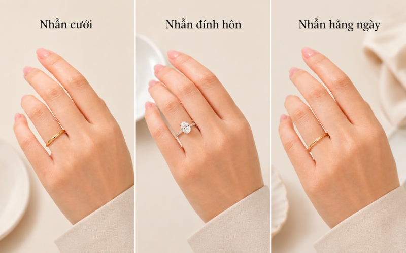 Cách chọn nhẫn cho người có ngón tay ngắn