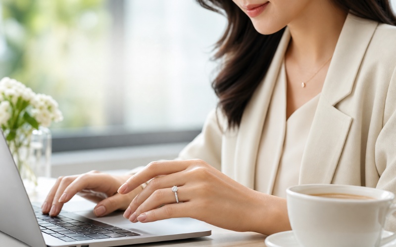 Trang sức đeo mỗi ngày với thiết kế kim cương tinh gọn