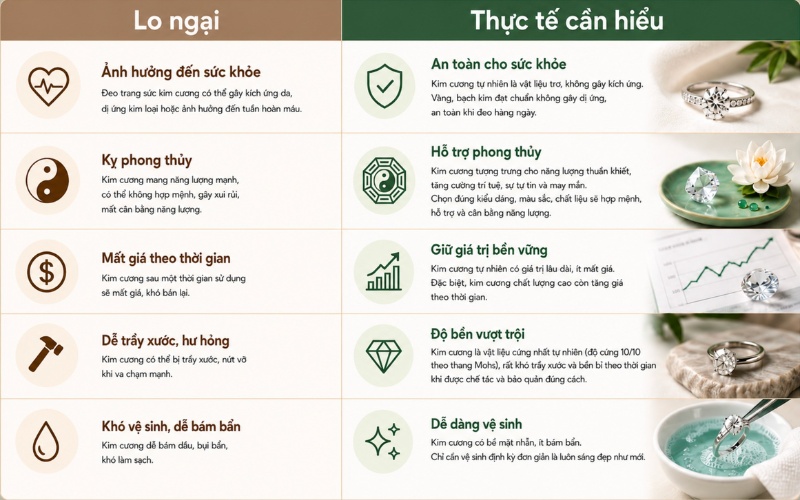 Độ bền trang sức kim cương phụ thuộc chấu giữ đá và thói quen sử dụng